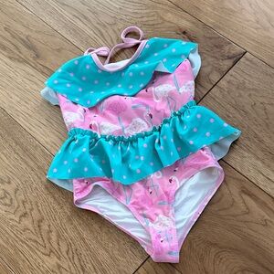 Matilda Jane Pink and Teal Kids Swim One Piece